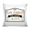 Funny Mountain Climbing Graphic Pillow Cover Rock Climbers Take Risks