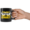 Funny Moustache Mug With Great Moustache Comes 11oz Black Coffee Mugs