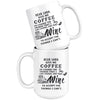Funny Mug Dear Lord Give Me Coffee To Change The Things 15oz White Coffee Mugs