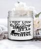 Funny Musher Candle I May Look Like I'm Listening But In My Head I'm Mushing 9oz Vanilla Scented Candles Soy Wax