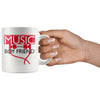 Funny Music Lover Mug Music Is My Boyfriend 11oz White Coffee Mugs