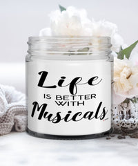 Funny Musicals Candle Life Is Better With Musicals 9oz Vanilla Scented Candles Soy Wax