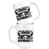 Funny Mustache Mug With Great Moustache Comes Great 15oz White Coffee Mugs