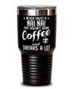 Funny Nai Nai Tumbler Never Trust A Nai Nai That Doesn't Drink Coffee and Swears A Lot 30oz Stainless Steel Black