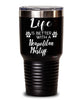 Funny Neapolitan Mastiff Dog Tumbler Life Is Better With A Neapolitan Mastiff 30oz Stainless Steel Black