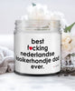 Funny Nederlandse Kooikerhondje Dog Candle B3st F-cking Nederlandse Kooikerhondje Dad Ever 9oz Vanilla Scented Candles Soy Wax