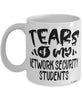 Funny Network Security Professor Teacher Mug Tears Of My Network Security Students Coffee Cup White