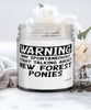 Funny New Forest Pony Candle Warning May Spontaneously Start Talking About New Forest Ponies 9oz Vanilla Scented Candles Soy Wax
