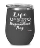 Funny Newfoundland Pony Wine Glass Life Is Better With A Newfoundland Pony 12oz Stainless Steel Black