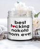 Funny Nokota Horse Candle B3st F-cking Nokota Mom Ever 9oz Vanilla Scented Candles Soy Wax