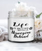 Funny Norwegian Buhund Dog Candle Life Is Better With A Norwegian Buhund 9oz Vanilla Scented Candles Soy Wax