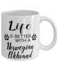 Funny Norwegian Elkhound Dog Mug Life Is Better With A Norwegian Elkhound Coffee Cup 11oz 15oz White