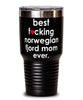 Funny Norwegian Fjord Horse Tumbler B3st F-cking Norwegian Fjord Mom Ever 30oz Stainless Steel