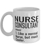 Funny Nurse Consultant Mug Like A Normal Nurse But Much Cooler Coffee Cup 11oz 15oz White