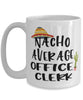 Funny Office Clerk Mug Nacho Average Office Clerk Coffee Cup 15oz White