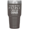 Funny Oină Tumbler Tears Of The People I Beat In Oină Laser Etched 30oz Stainless Steel Tumbler