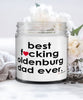 Funny Oldenburg Horse Candle B3st F-cking Oldenburg Dad Ever 9oz Vanilla Scented Candles Soy Wax