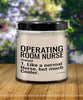 Funny Operating Room OR Nurse Candle Like A Normal Nurse But Much Cooler 9oz Vanilla Scented Candles Soy Wax