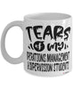Funny Operations Management Supervision Professor Teacher Mug Tears Of My Operations Management Supervision Students Coffee Cup White