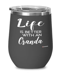 Funny Oranda Fish Wine Glass Life Is Better With An Oranda 12oz Stainless Steel Black