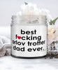 Funny Orlov Trotter Horse Candle B3st F-cking Orlov Trotter Dad Ever 9oz Vanilla Scented Candles Soy Wax