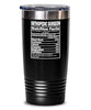 Funny Orthopedic Surgeon Nutrition Facts Tumbler 20oz 30oz Stainless Steel