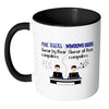 Funny OS Mug Mac Users vs Windows Users White 11oz Accent Coffee Mugs