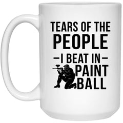 Funny Paintball Mug Tears Of The People I Beat In Paintball Coffee Cup 15oz White 21504