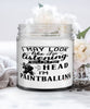 Funny Paintballer Candle I May Look Like I'm Listening But In My Head I'm Paintballing 9oz Vanilla Scented Candles Soy Wax