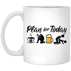 Funny Paintballer Mug Adult Humor Plan For Today Paintball Coffee Cup 11oz White XP8434