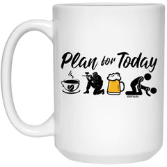 Funny Paintballer Mug Adult Humor Plan For Today Paintball Coffee Cup 15oz White 21504
