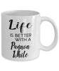 Funny Pannon White Rabbit Mug Life Is Better With A Pannon White Coffee Cup 11oz 15oz White