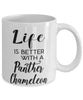 Funny Panther Chameleon Lizard Mug Life Is Better With A Panther Chameleon Coffee Cup 11oz 15oz White