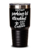 Funny Parking Lot Attendant Tumbler Instant Parking Lot Attendant Just Add Coffee 30oz Stainless Steel Black