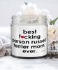 Funny Parson Russell Terrier Dog Candle B3st F-cking Parson Russell Terrier Mom Ever 9oz Vanilla Scented Candles Soy Wax