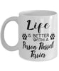 Funny Parson Russell Terrier Dog Mug Life Is Better With A Parson Russell Terrier Coffee Cup 11oz 15oz White