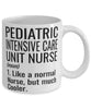 Funny Pediatric Intensive Care Unit PICU Nurse Mug Like A Normal Nurse But Much Cooler Coffee Cup 11oz 15oz White