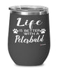 Funny Peterbald Cat Wine Glass Life Is Better With A Peterbald 12oz Stainless Steel Black