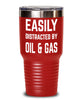 Funny Petroleum Engineer Tumbler Easily Distracted By Oil And Gas Tumbler 20oz 30oz Stainless Steel