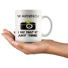 Funny Photographer Mug Warning I May Snap At Any Time 11oz White Coffee Mugs