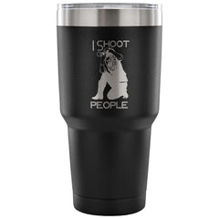 Funny Photography Camera Tumbler I Shoot People Laser Etched 30oz Stainless Steel Tumbler