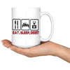 Funny Photography Mug Eat Sleep Shoot 15oz White Coffee Mugs