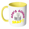 Funny Photography Mug Moms Gonna Snap White 11oz Accent Coffee Mugs