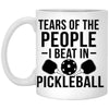 Funny Pickleball Mug Gift Tears Of The People I Beat In Pickleball Coffee Cup 11oz White XP8434