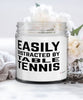 Funny Ping Pong Candle Easily Distracted By Table Tennis 9oz Vanilla Scented Candles Soy Wax