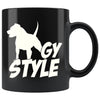 Funny Pitbull Mug Dog gy Style 11oz Black Coffee Mugs