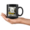 Funny Pitbull Mug Sleeps With Pitbull 11oz Black Coffee Mugs