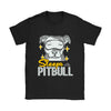 Funny Pitbull Shirt Sleeps With Pitbull Gildan Womens T-Shirt