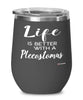 Funny Plecostomus Fish Wine Glass Life Is Better With A Plecostomus 12oz Stainless Steel Black