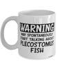 Funny Plecostomus Mug Warning May Spontaneously Start Talking About Plecostomus Fish Coffee Cup White